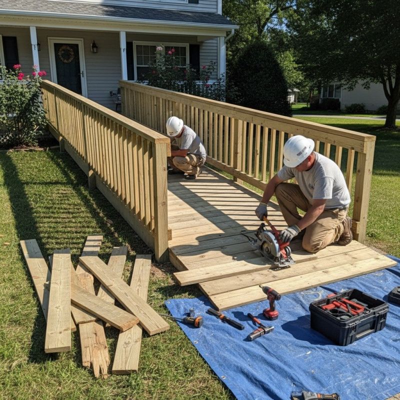 Wood Ramps Installation